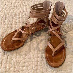 Jessica Simpson gladiator style zip up sandals